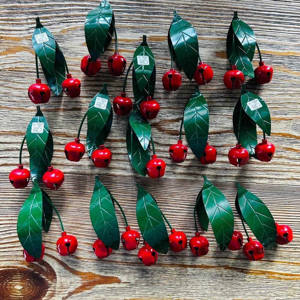 Vintage Studio 56 Cherry Bells Napkin Ring Holders